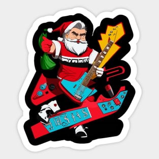 Santa Claus Guitar Sticker